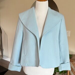 Ellen Tracy Soft Blue Women's Cape Jacket
